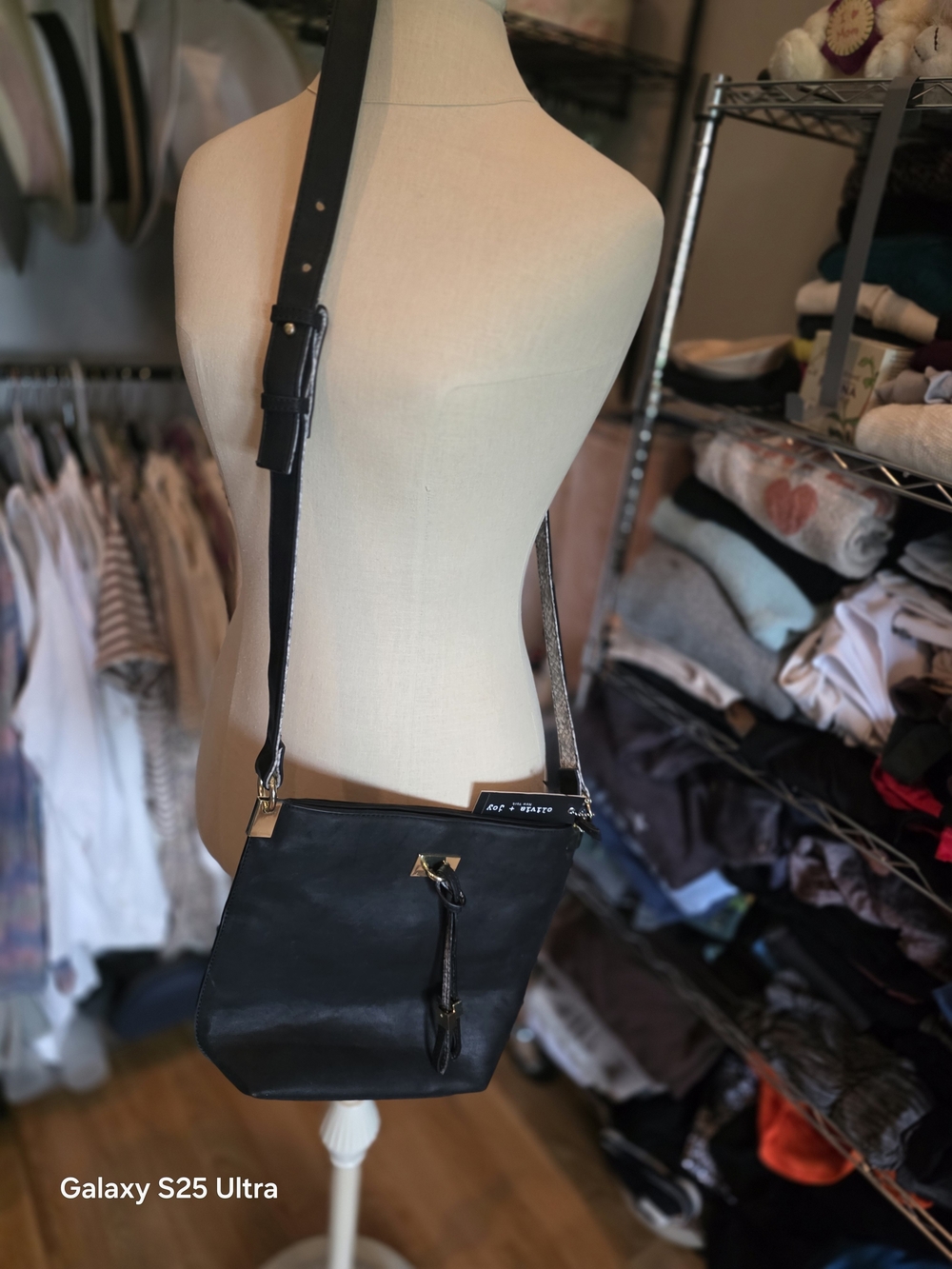 Black Crossbody Shoulder Bag by (OLIVIA & JOY) - Sleek Everyday Style